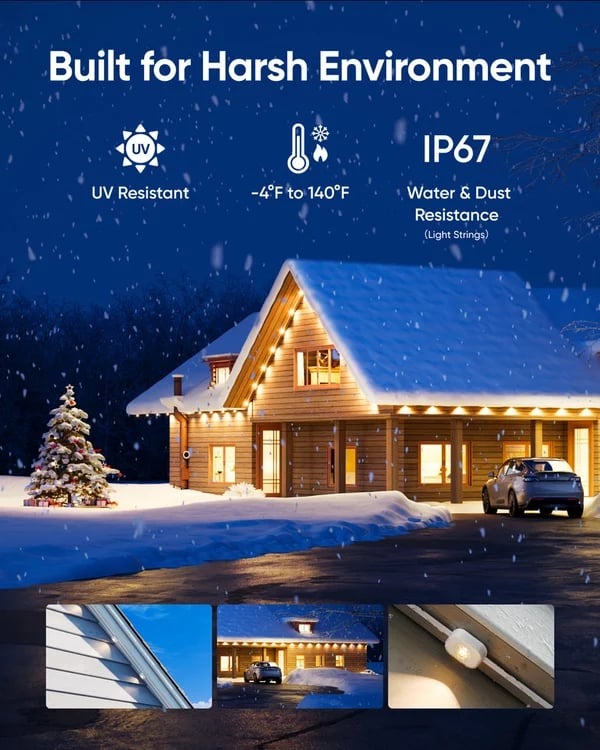 🎅 Early Christmas 49%OFF - Smart Rainbow LED Permanent Outdoor Light - Smartlight 🎁