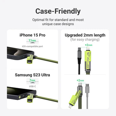 xCool Cable Monster 4-in-1 100W USB-C Charging Cable with Interchangeable Connectors