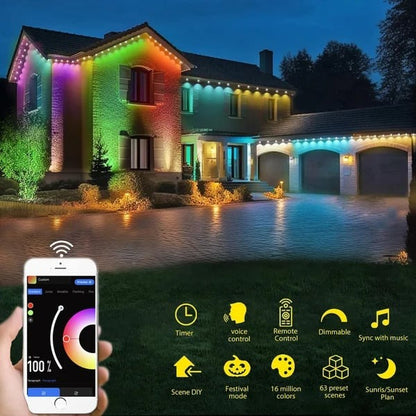 🎅 Early Christmas 49%OFF - Smart Rainbow LED Permanent Outdoor Light - Smartlight 🎁