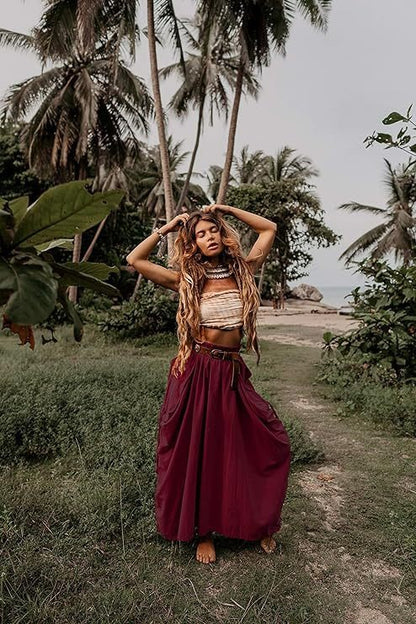 Last Day Promotion🔥Maxi Boho Skirt with Pockets (Buy 2 Free Shipping)