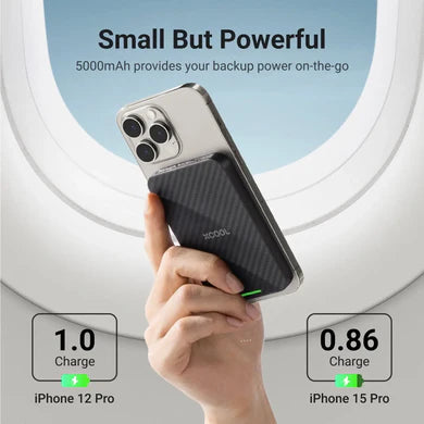 xCool Ultra-thin Magnetic Wireless Power Bank 5,000mAh for Camping, Travel